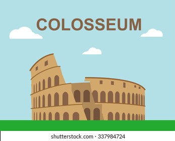 Colosseum Illustration Stock Vector (Royalty Free) 337984724 | Shutterstock