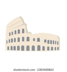 colosseum illustration, famous landmark International country landmark vector