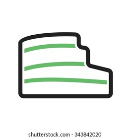 Colosseum, rome, architecture icon vector image.Can also be used for building and landmarks . Suitable for mobile apps, web apps and print media.