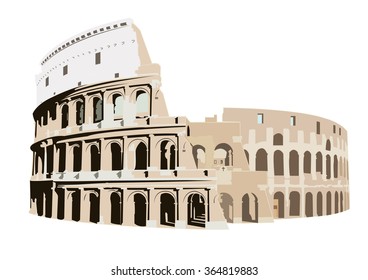 The Colosseum in Rome, Italy