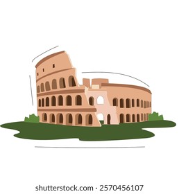 Colosseum Rome Italy Vector.Colosseum Rome Italy Vector