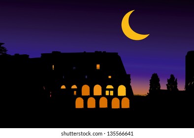 The Colosseum the symbol of Rome - Italy