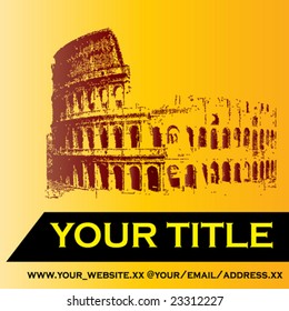 Colosseum Vector Background
