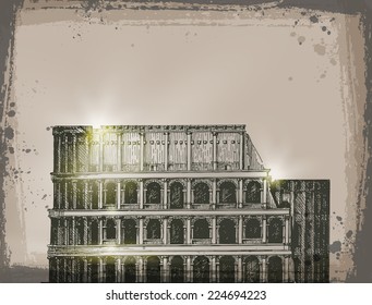 Colosseum. Vector format