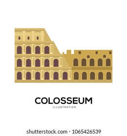 Colosseum Vector Illustration Symbol Object Flat Stock Vector (royalty 