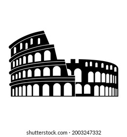 silueta de ilustraciones de imágenes de vector de colosseo 