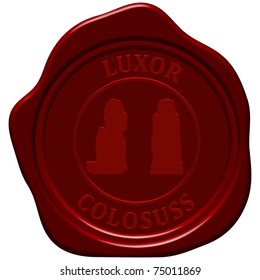 Colossus. Sealing wax stamp for design use.