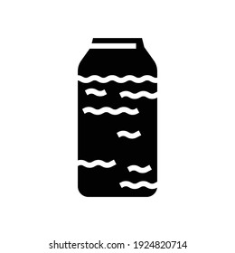 colostrum bottle glyph icon vector. colostrum bottle sign. isolated contour symbol black illustration