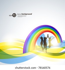 Colour abstract background for design. A vector illustration