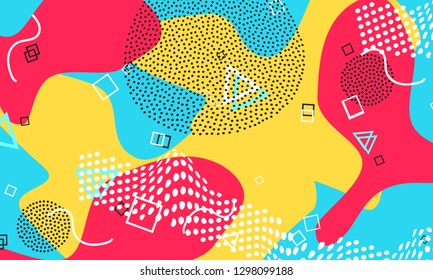 Colour abstract splash. Colorful poster. Vector Illustration. 