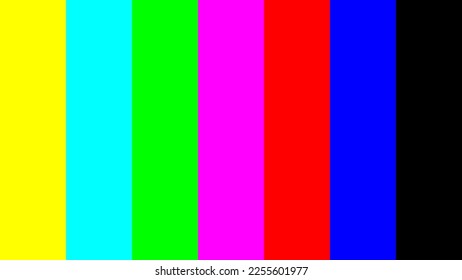 las barras de color son un patrón de prueba de televisión