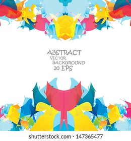 Colour Burst abstract vector background. Can be used for kids background / happy birthday postcard / fun posters / cover design and advertising. 