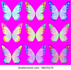 colour butterflies
