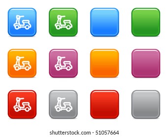 Colour buttons with bike icon