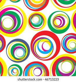Colour circles on a light background