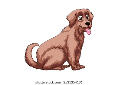 colour dog vector style commercial