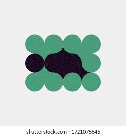 Colour Dots Universe Logo art design illustration