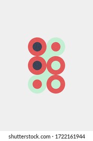 Colour Dots Universe Logo art design illustration