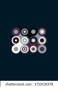 Colour Dots Universe Logo art design illustration