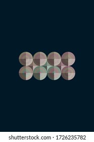 Colour Dots Universe Logo art design illustration