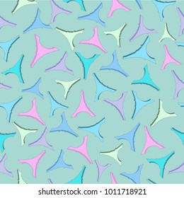 Colour Eiffel tower Paris silhouettes seamless repeat pattern for travel themed