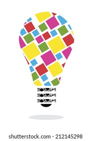 colour electric bulb as good idea / Electric bulb idea concept design