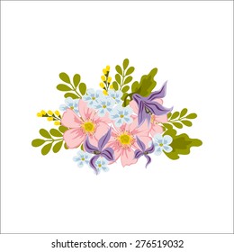 Colour flower composition