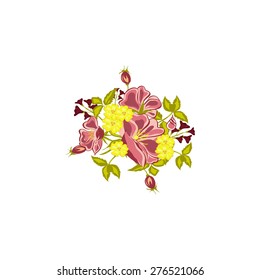 Colour flower composition