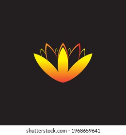 diseño de flor de color e icono