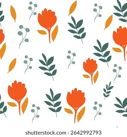 padrão de flor de cor para plano de fundo têxtil padrão sem emenda