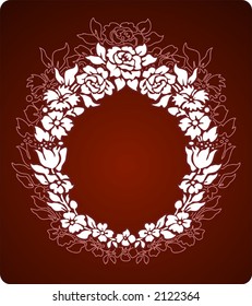 Colour flowers ornament