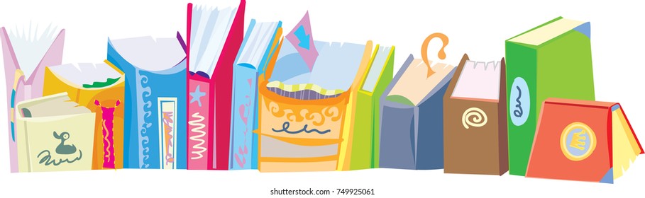 colour folded books