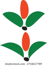 Logotipo de diseño de Vector completo en color con Imagen de geometría de arte abstracto central. 