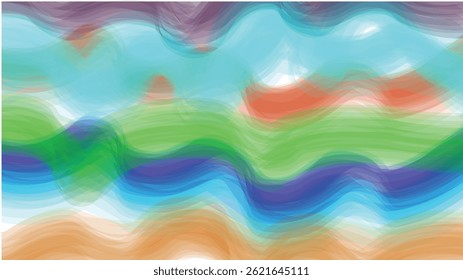colour full wave with transparant