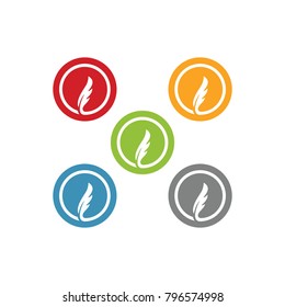 colour fur logo vector
