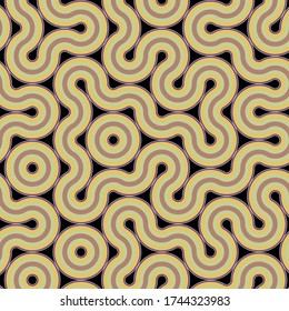 Colour Hehagon Tile Connection art background design illustration