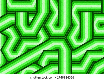 Colour Hexagon Tile Connection art background design illustration