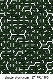 Color Hexagon Tile Connection ilustración de diseño de fondo