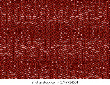 Colour Hexagon Tile Connection art background design illustration