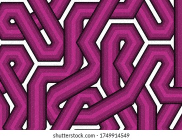 Colour Hexagon Tile Connection art background design illustration