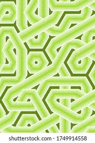 Colour Hexagon Tile Connection art background design illustration