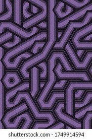 Color Hexagon Tile Connection Art Hintergrund Design-Illustration