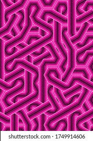 Colour Hexagon Tile Connection art background design illustration
