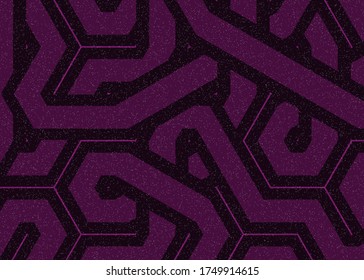 Colour Hexagon Tile Connection art background design illustration