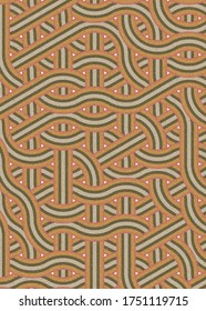 Colour Hexagon Tile Connection art background design illustration