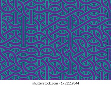 Colour Hexagon Tile Connection art background design illustration