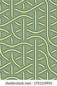 Color Hexagon Tile Connection Art Hintergrund Design-Illustration