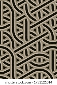 Colour Hexagon Tile Connection art background design illustration