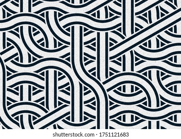 Colour Hexagon Tile Connection art background design illustration