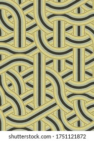 Colour Hexagon Tile Connection art background design illustration